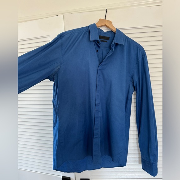 Alexander McQueen Men’s Blue Button Down Shirt - Picture 4 of 4